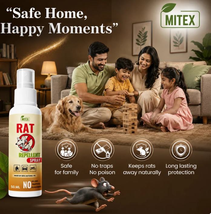 Rat repellent spray