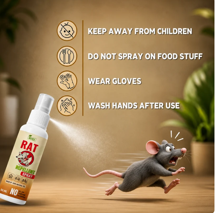 Rat repellent spray