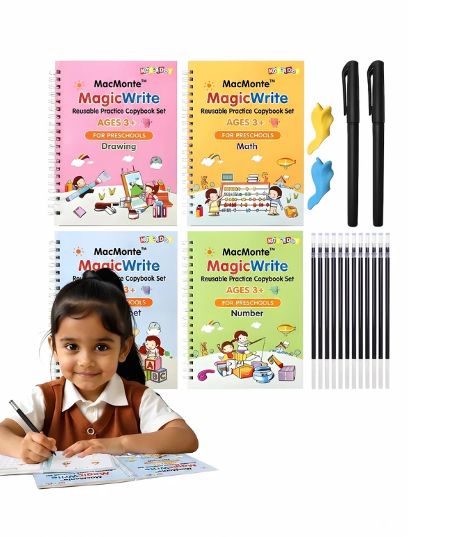 Kids Magic Practice Reusable Book