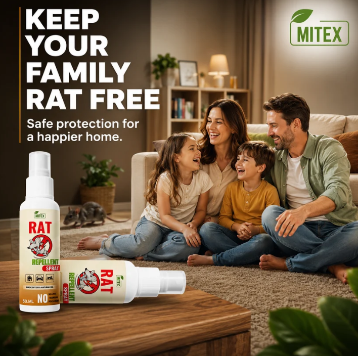 Rat repellent spray