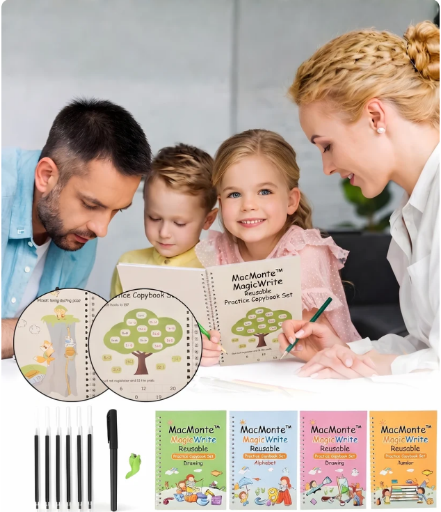 Kids Magic Practice Reusable Book