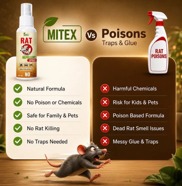 Rat repellent spray