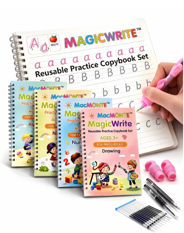 Kids Magic Practice Reusable Book